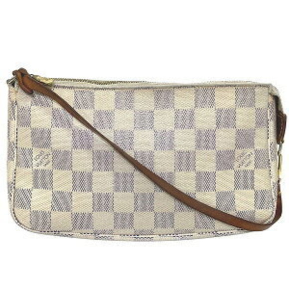Louis Vuitton Damier Azur White Pochette Accessoires Handbag - Picture 1 of 8